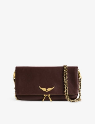 Zadig & Voltaire Rock Grained Leather Clutch