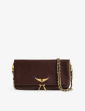 Zadig & Voltaire Rock Grained Leather Clutch