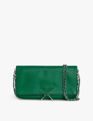 Zadig & Voltaire Rock Grained Leather Clutch