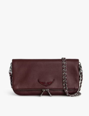 Zadig & Voltaire Rock Grained Leather Clutch