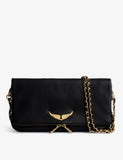 Zadig & Voltaire Rock Grained Leather Clutch
