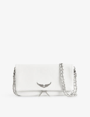 Zadig & Voltaire Rock Grained Leather Clutch