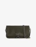 Zadig & Voltaire Rock Grained Leather Clutch