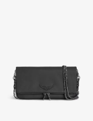 Zadig & Voltaire Rock Grained Leather Clutch