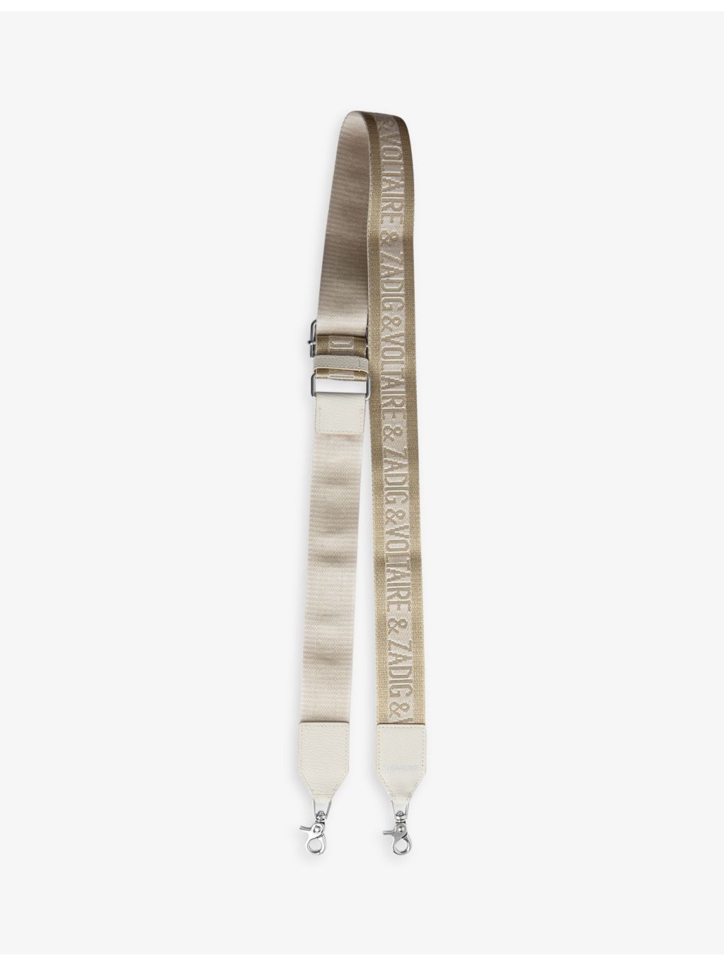 Zadig & Voltaire logo-print woven shoulder strap, adjustable length - British product