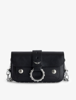 Zadig&Voltaire Kate Moss studded leather cross-body bag (British brand)