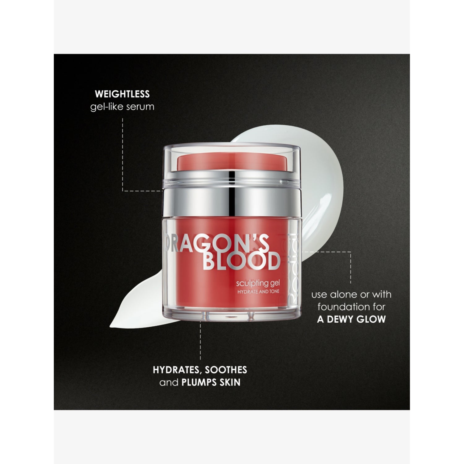 Rodial Dragon's Blood sculpting gel 50ml, imported from the UK