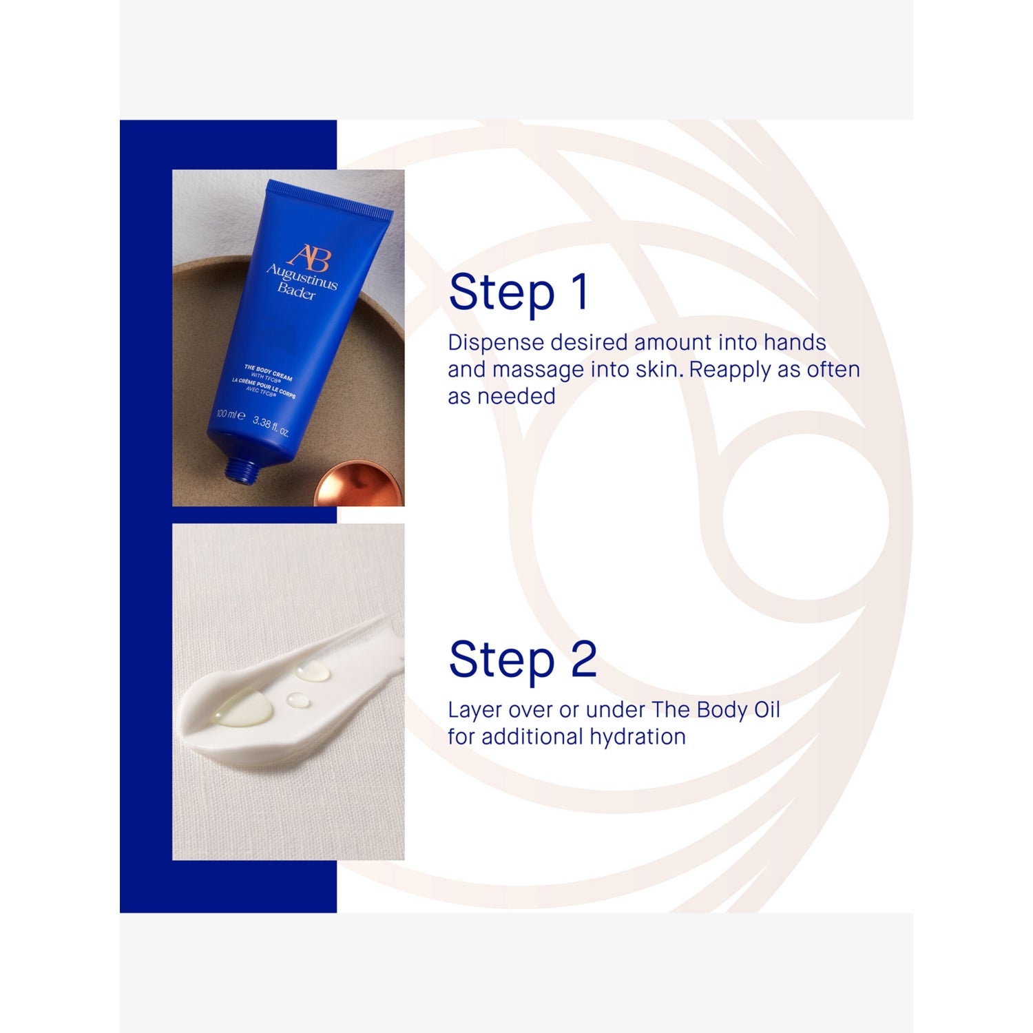 Augustinus Bader body cream 100ml, imported from the UK