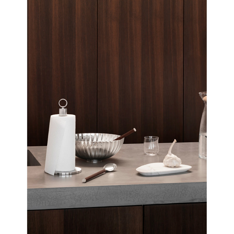 Georg Jensen salad servers polished steel and wood - British product