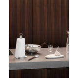 Georg Jensen salad servers polished steel and wood - British product