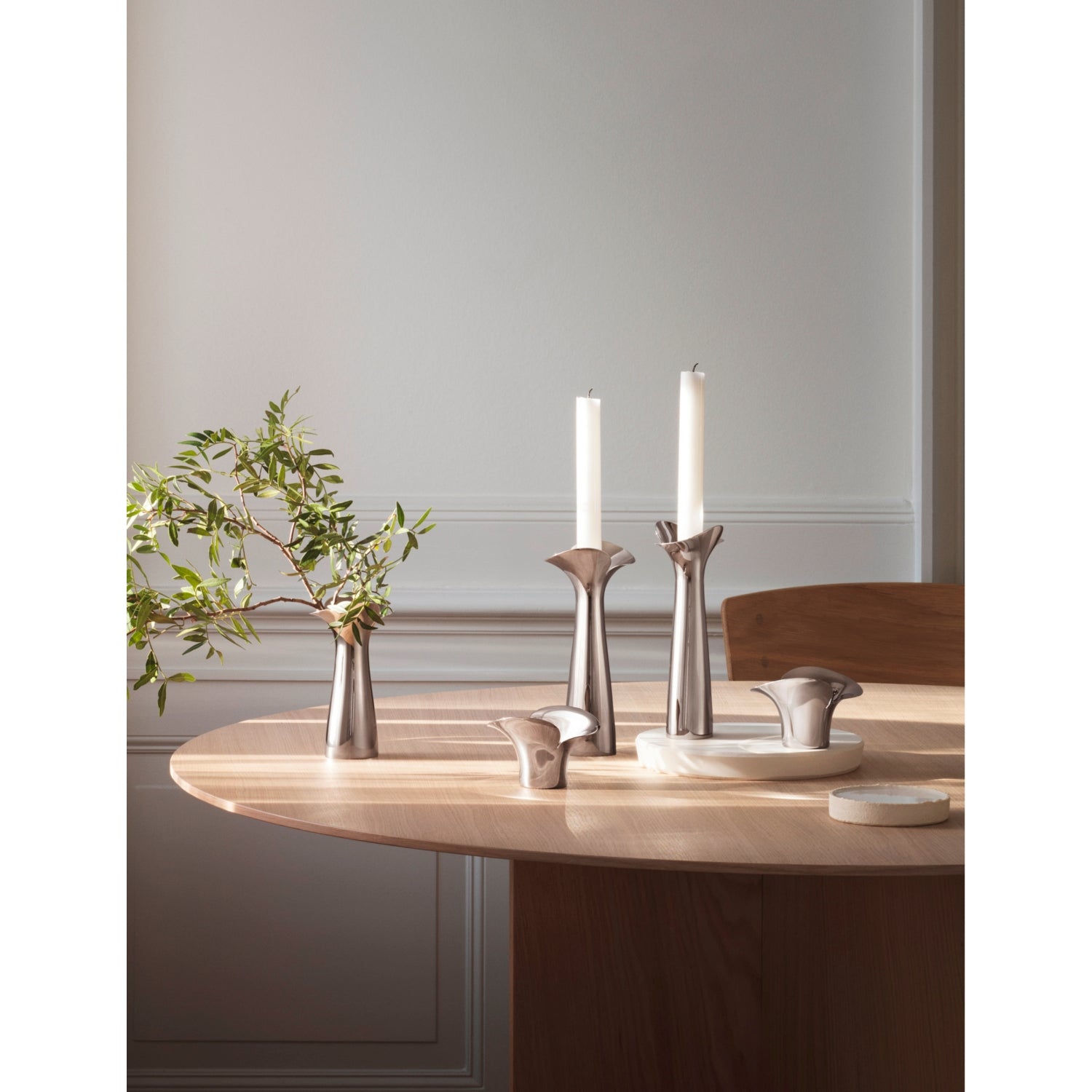 Georg Jensen Bloom Botanica tealight holders, pack of two, UK version