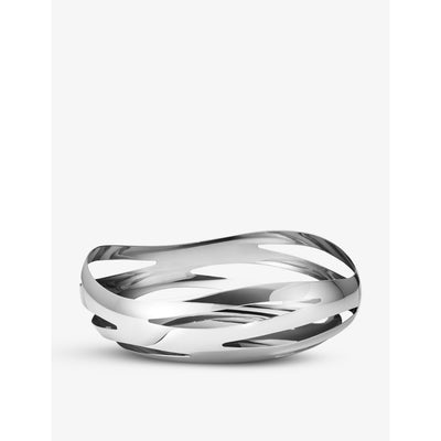 selfridges Georg Jensen Cobra polished stainless-steel fruit bowl 24cm- Buy online at McGrocer