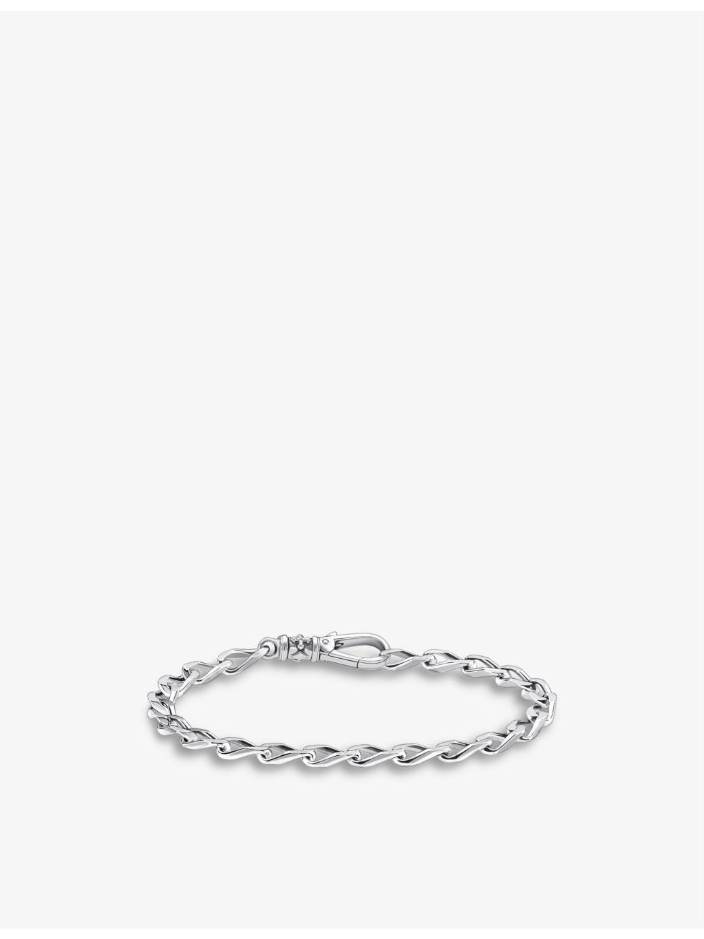 Thomas Sabo twisted sterling-silver bracelet 18mm, UK version