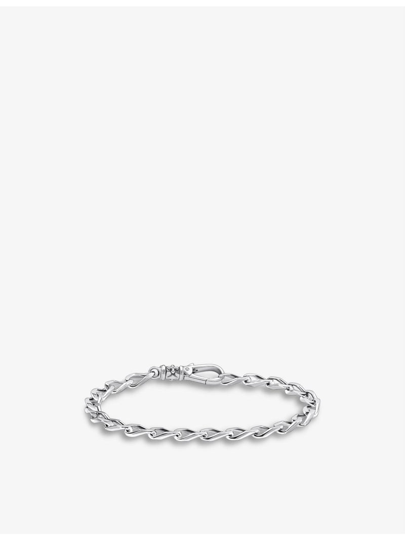 Thomas Sabo twisted sterling-silver bracelet 18mm, UK version