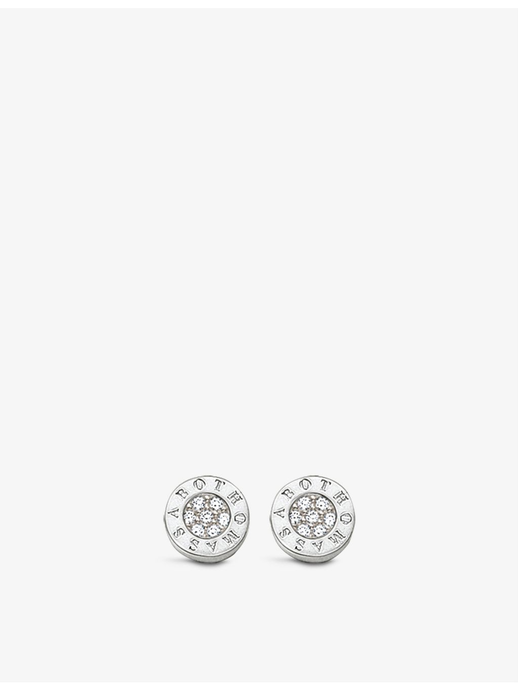 Thomas Sabo sterling silver cubic zirconia stud earrings (British brand)