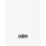 Skull band sterling-silver ring - S
