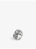 Thomas Sabo sterling silver feather ring pavé zirconia, UK version