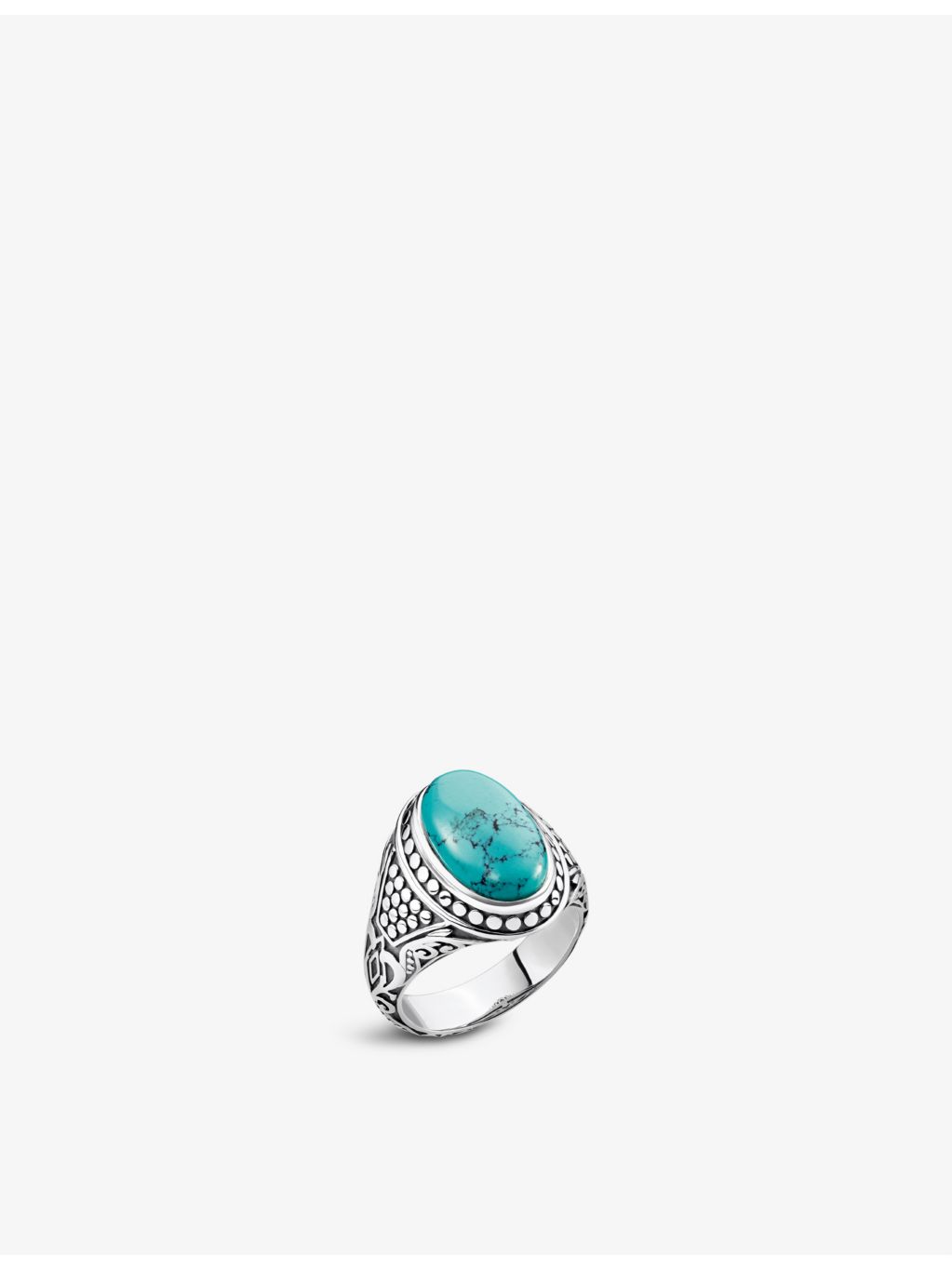 Thomas Sabo signet ring sterling silver faux turquoise - British product