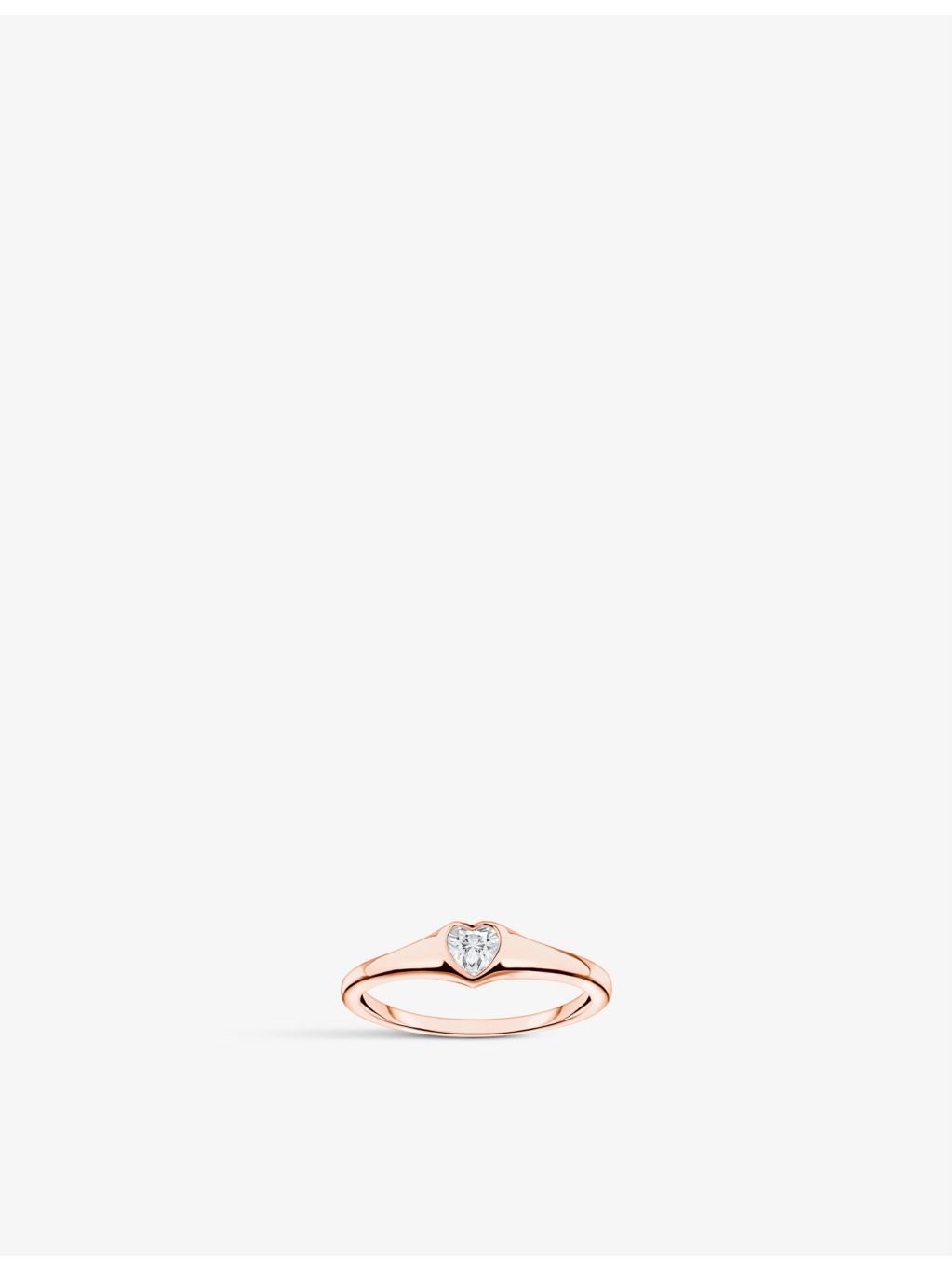Thomas Sabo 18ct rose gold plated sterling silver ring 5mm (British brand)