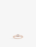 Thomas Sabo Heart 18ct Rose Gold-Plated Sterling Silver Ring