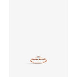 Heart 18ct rose gold-plated sterling-silver ring - M