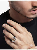 Thomas Sabo 18ct gold plated sterling silver signet ring - British product