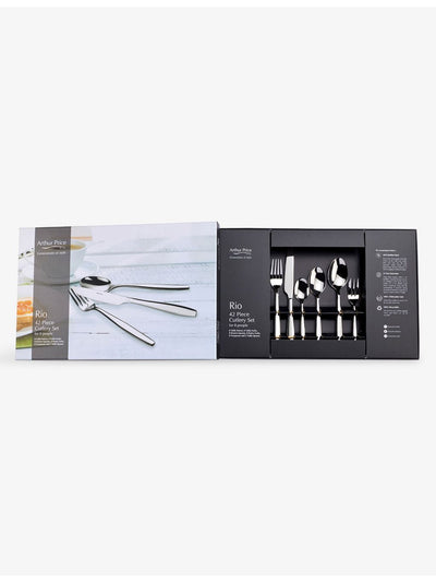 selfridges Arthur Price Rio Polished Stainless Steel 42-Piece Cutlery Set- Buy online at McGrocer