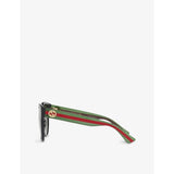 Gucci round-frame acetate sunglasses, imported from the UK