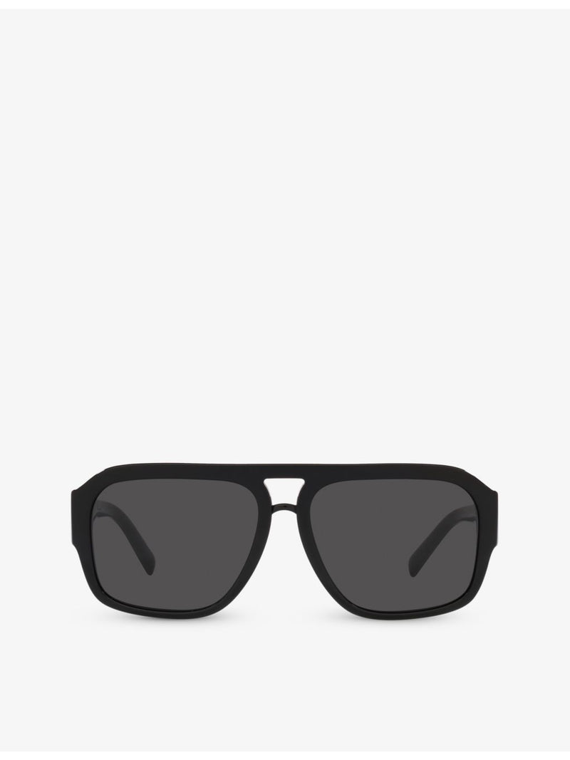 Dolce & Gabbana DG4403 pilot-frame acetate sunglasses, UK version