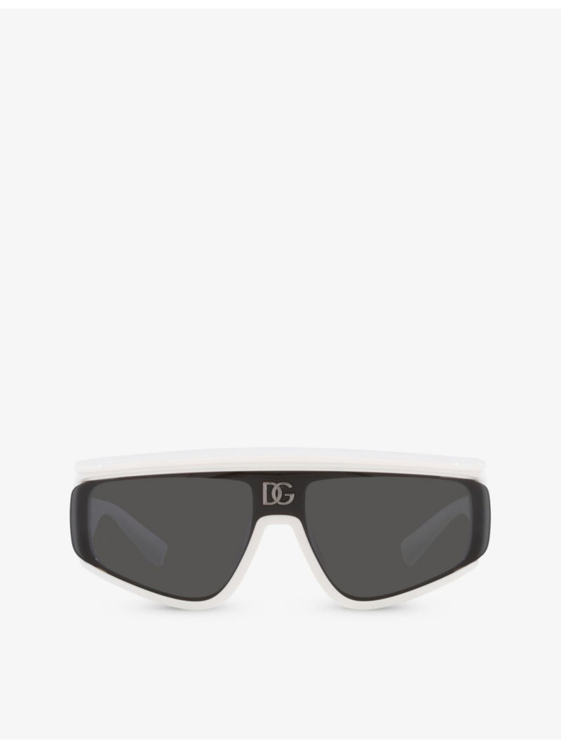 Dolce & Gabbana rectangle-frame nylon sunglasses, UK version