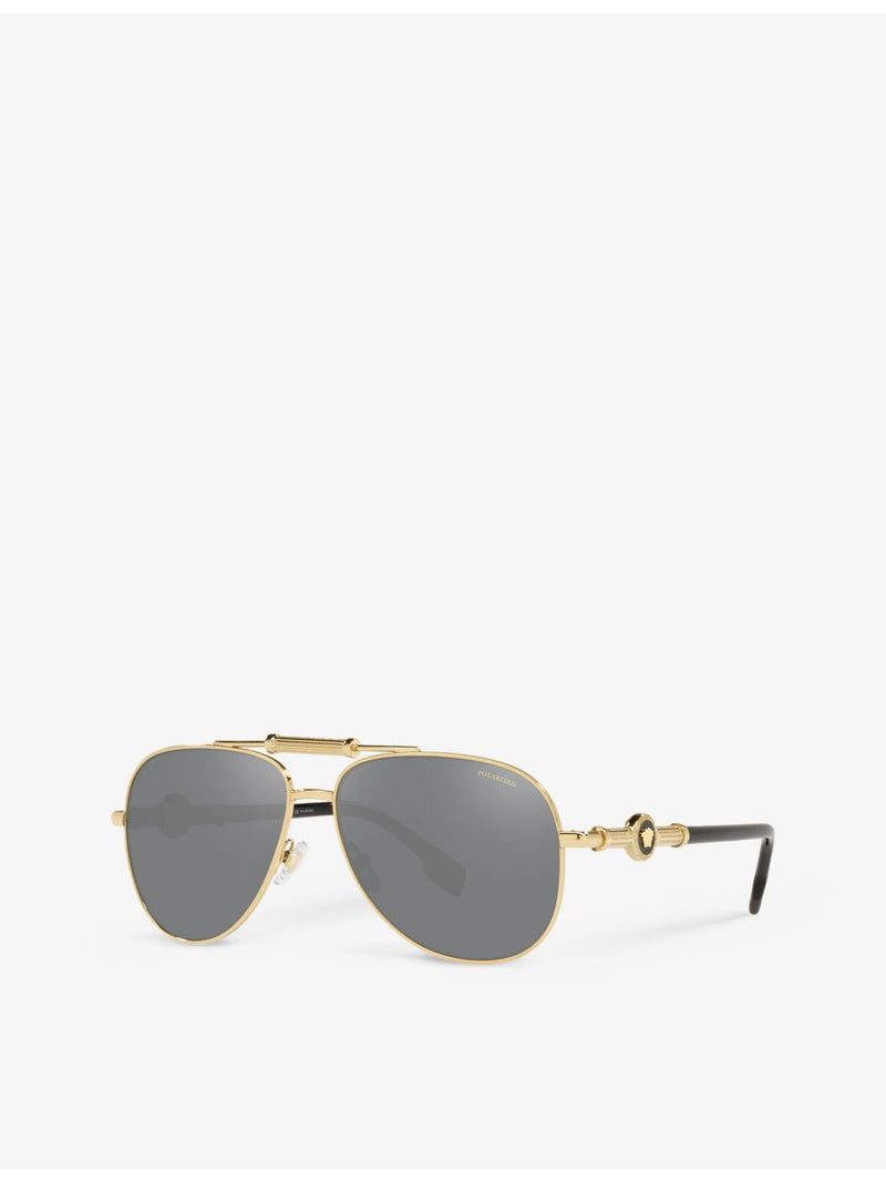 Versace VE2236 aviator metal sunglasses, UK version
