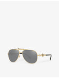 Versace VE2236 aviator metal sunglasses, UK version