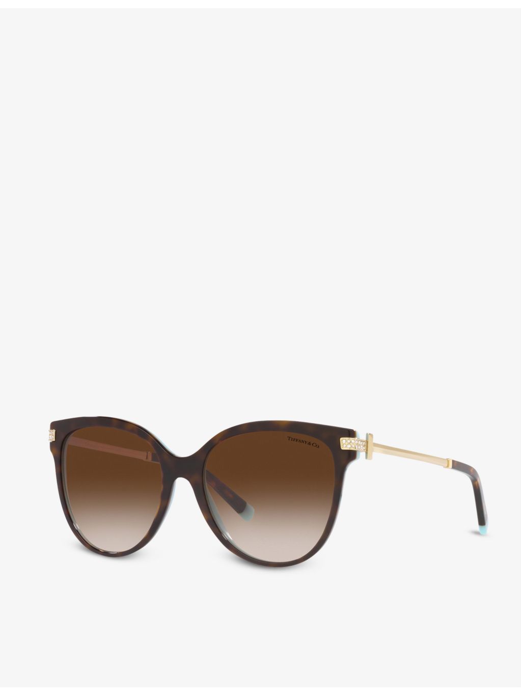 Tiffany & Co acetate pillow-frame sunglasses 55mm lens width, UK version