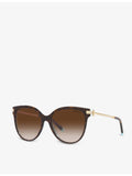 Tiffany & Co acetate pillow-frame sunglasses 55mm lens width, UK version