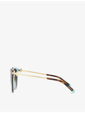 Tiffany & Co acetate pillow-frame sunglasses 55mm lens width, UK version