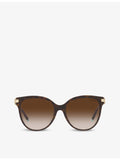 Tiffany & Co acetate pillow-frame sunglasses 55mm lens width, UK version
