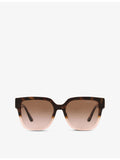 Michael Kors Karlie square-frame acetate sunglasses, imported from the UK
