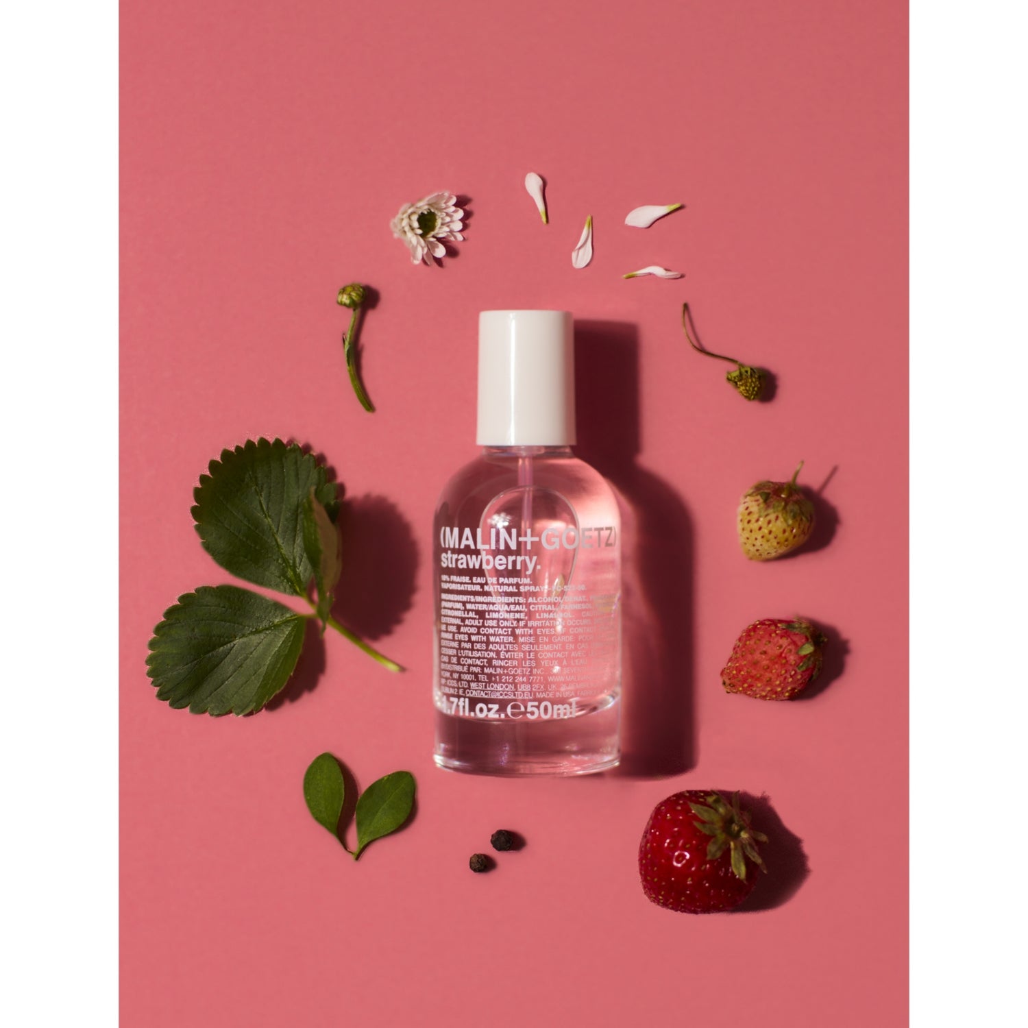 MALIN+GOETZ strawberry eau de parfum 50ml, imported from the UK