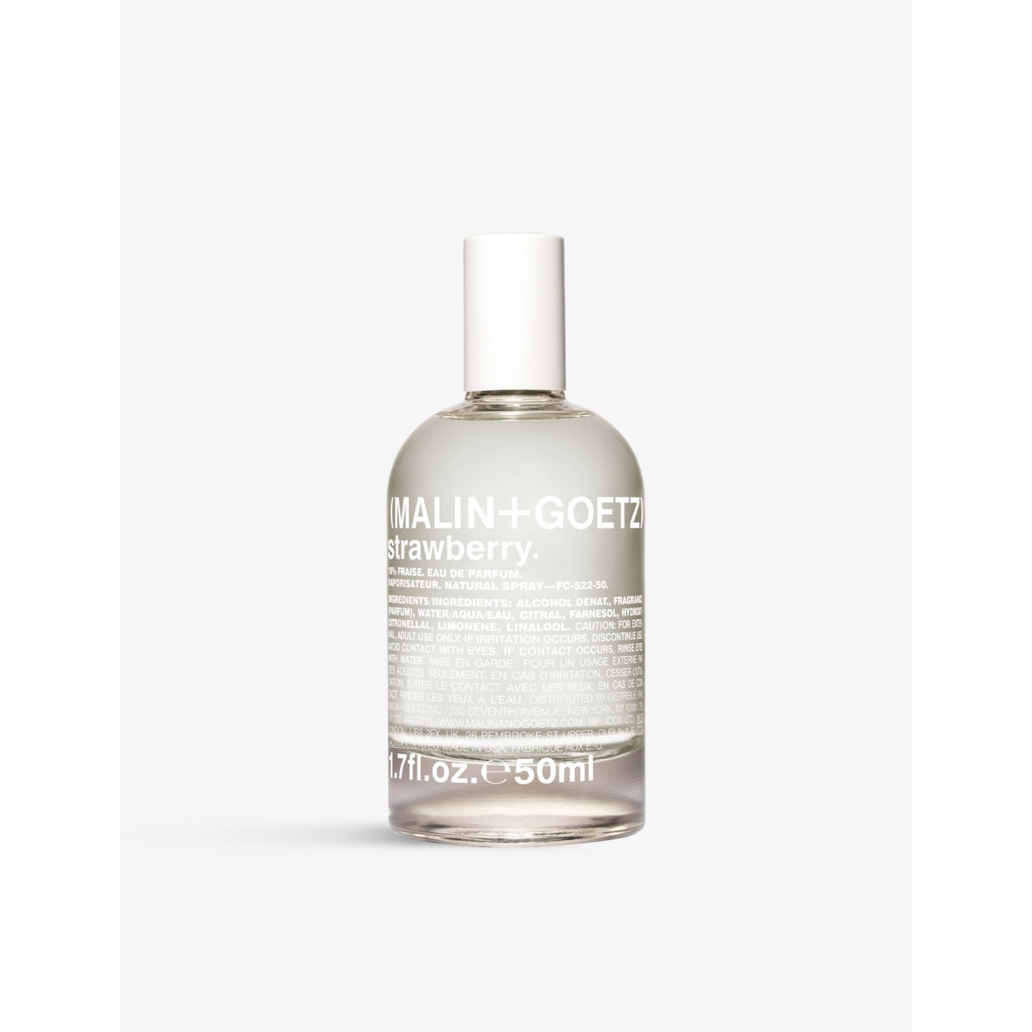 MALIN+GOETZ strawberry eau de parfum 50ml, imported from the UK