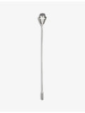 Alessi long stainless steel spoon with polished finish, imported from the UK