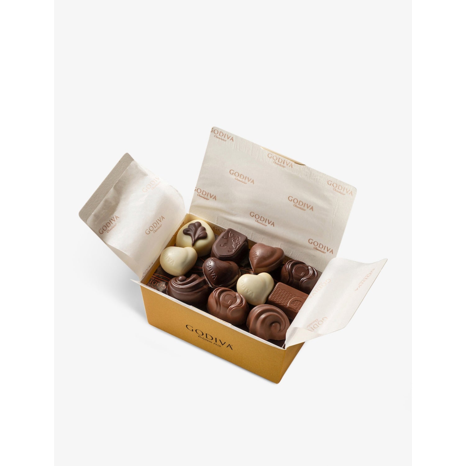 Godiva Gold Ballotin chocolate selection box 350g, imported from the UK