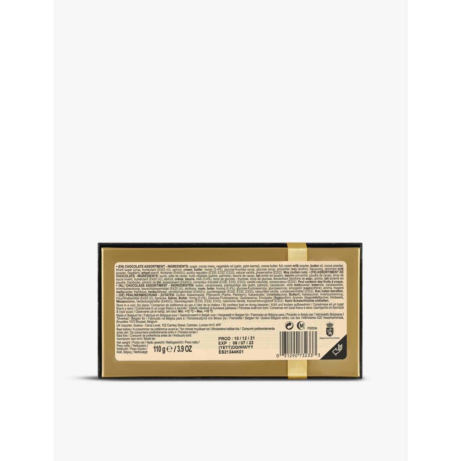 Godiva Emea chocolate truffles eight-piece 110g, imported from the UK