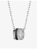 Boucheron Quatre Black Edition 18ct white gold diamond pendant necklace, UK version