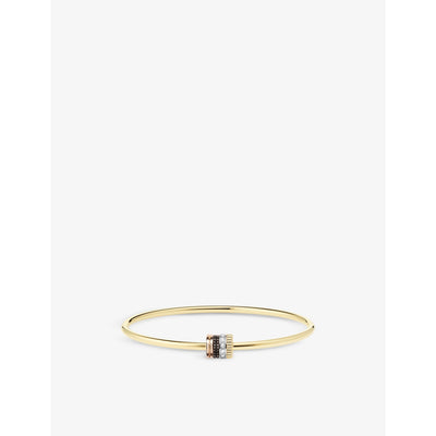 selfridges Boucheron Quatre Classique 18ct Yellow, White, Brown and Rose Gold and 0.11ct Brilliant-Cut Bracelet- Buy online at McGrocer