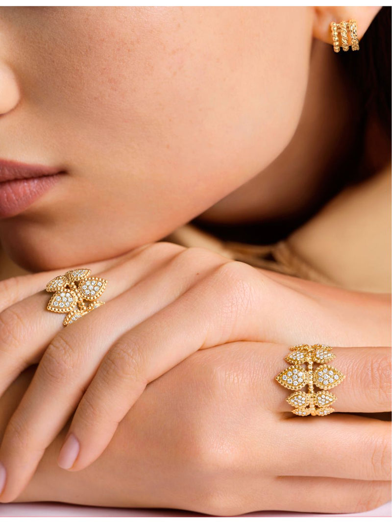 Boucheron Serpent Bohème 18ct gold clip earrings, imported from the UK