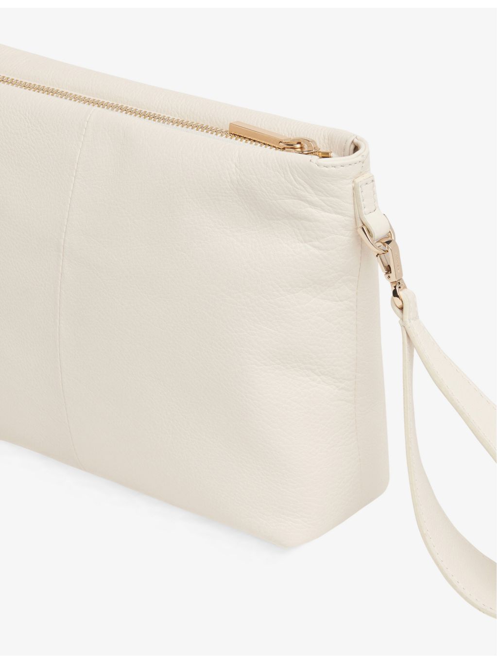 Whistles Avah leather clutch bag, UK version