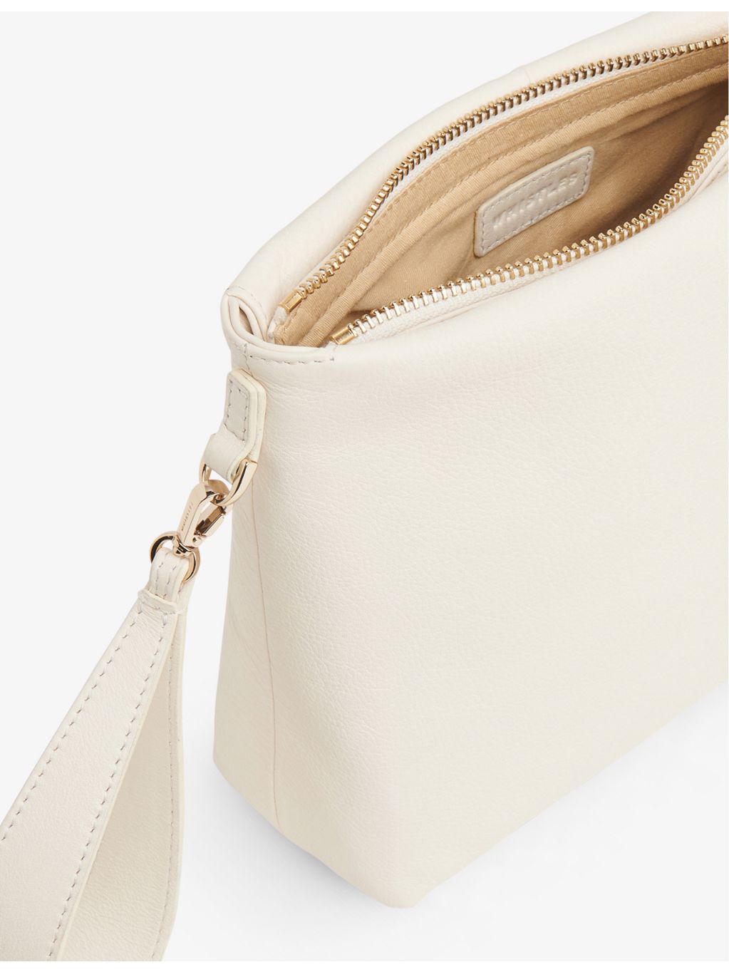 Whistles Avah leather clutch bag, UK version