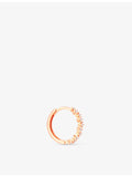 Astrid & Miyu rose gold hoop earring with cubic zirconia, UK version