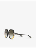 Chloé hexagonal acetate sunglasses, UK version