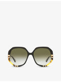 Chloé hexagonal acetate sunglasses, UK version